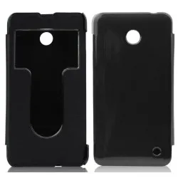 Funda Flip Cover S-View Nokia Lumia 630 / 635 Color Negra