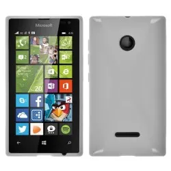 Funda Gel Tpu Microsoft Lumia 435 X Line Color Blanca