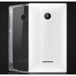 Funda Gel Tpu Fina Ultra-Thin 0,3mm Transparente para Microsoft Lumia 435