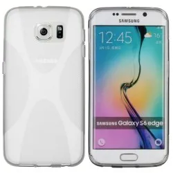 Funda Gel Tpu Samsung Galaxy S6 Edge G925F X Line Color Transparente