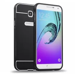 Funda Bumper Negra Aluminio + Tapa Trasera para Samsung Galaxy A5 (2016)