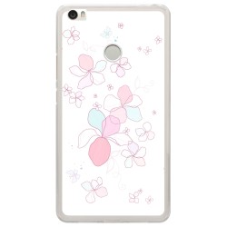 Funda Gel Tpu para Xiaomi Mi Max Diseño Flores-Minimal Dibujos