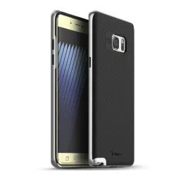 Funda Tipo Neo Hybrid (Pc+Tpu) Negra / Plata para Samsung Galaxy Note 7