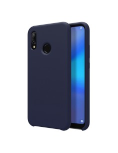 Funda Silicona Líquida Ultra Suave para Huawei Y7 2019 color Azul oscura