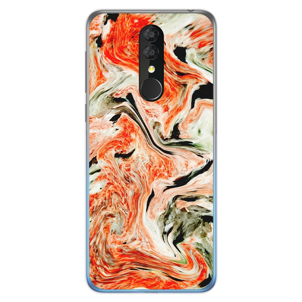 Funda Gel Tpu para Alcatel 3 2019 diseño Mármol 12 Dibujos