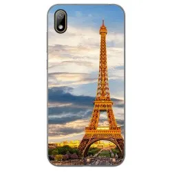 Funda Gel Tpu para Huawei Y5 2019 diseño Paris Dibujos