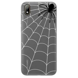 Funda Gel Transparente para Huawei Y5 2019 diseño Araña Dibujos