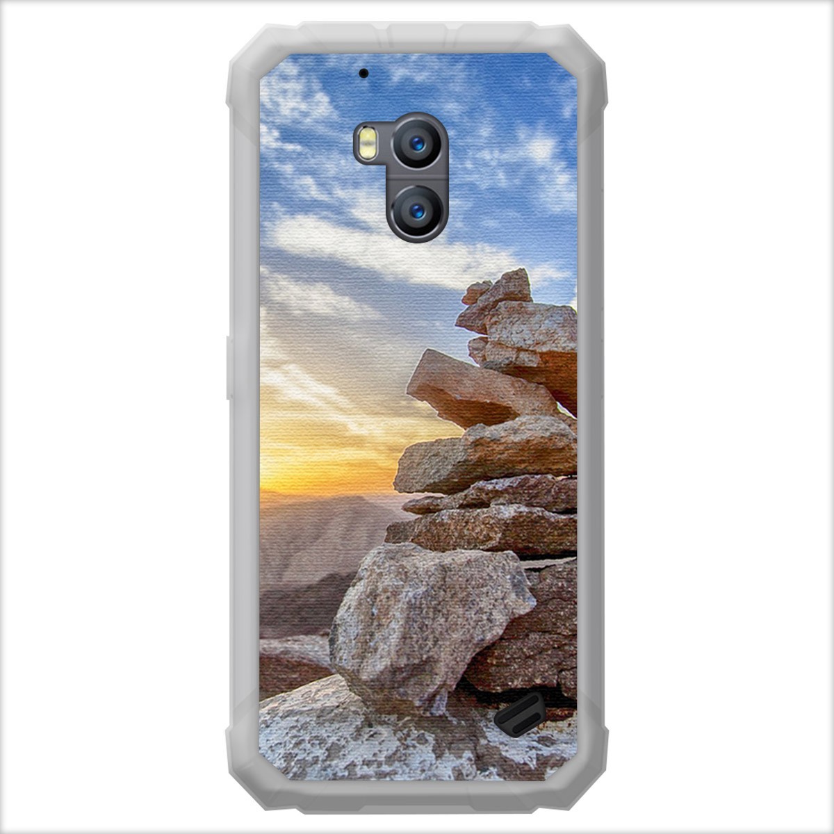 Funda Gel Tpu para Ulefone Armor X2 diseño Sunset Dibujos