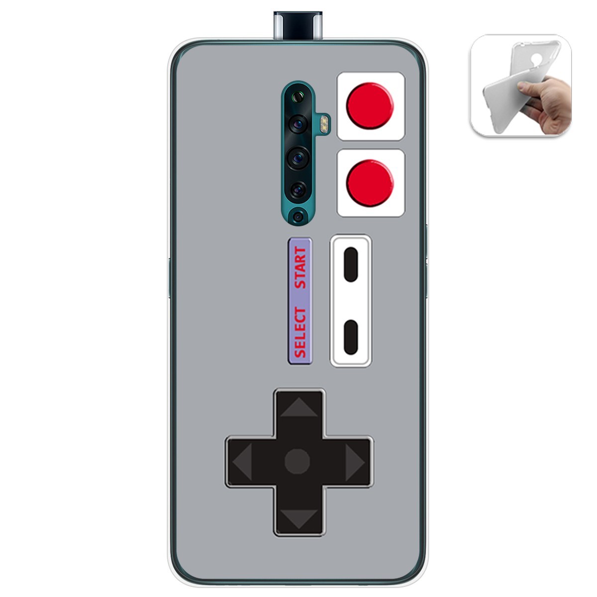 Funda Gel Tpu para Oppo Reno 2Z diseño Consola Dibujos