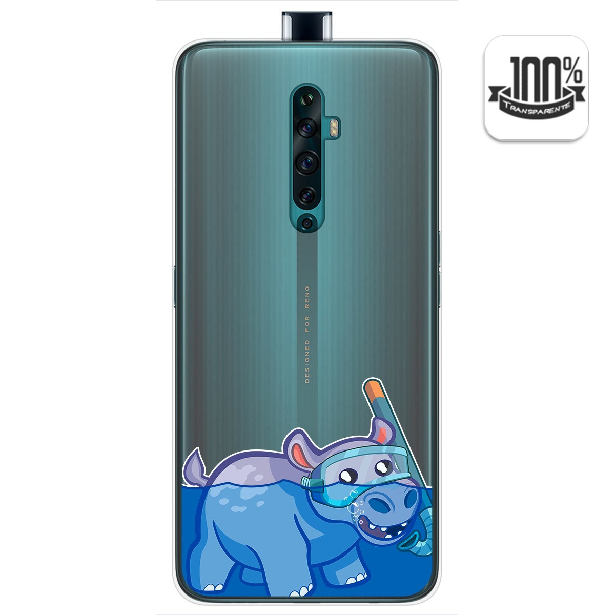 Funda Gel Transparente para Oppo Reno 2Z diseño Hipo Dibujos