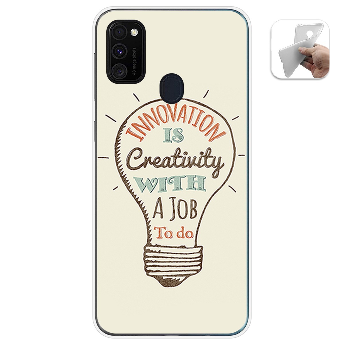 Funda Gel Tpu para Samsung Galaxy M30s / M21 diseño Creativity Dibujos