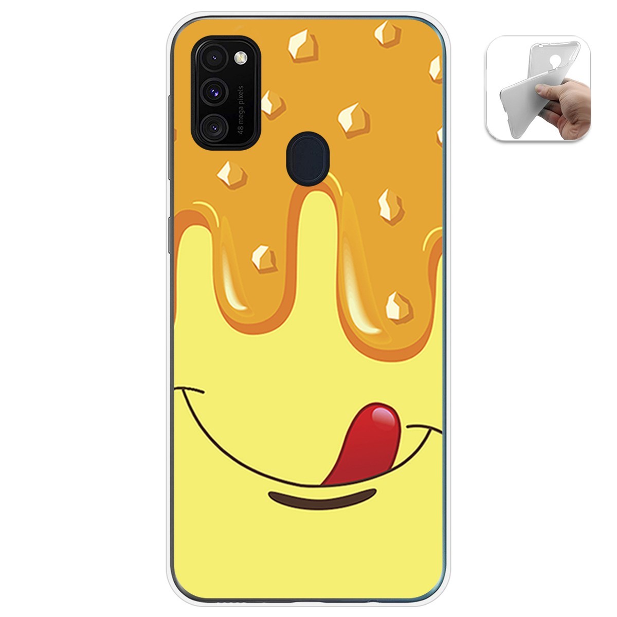 Funda Gel Tpu para Samsung Galaxy M30s / M21 diseño Helado Vainilla Dibujos