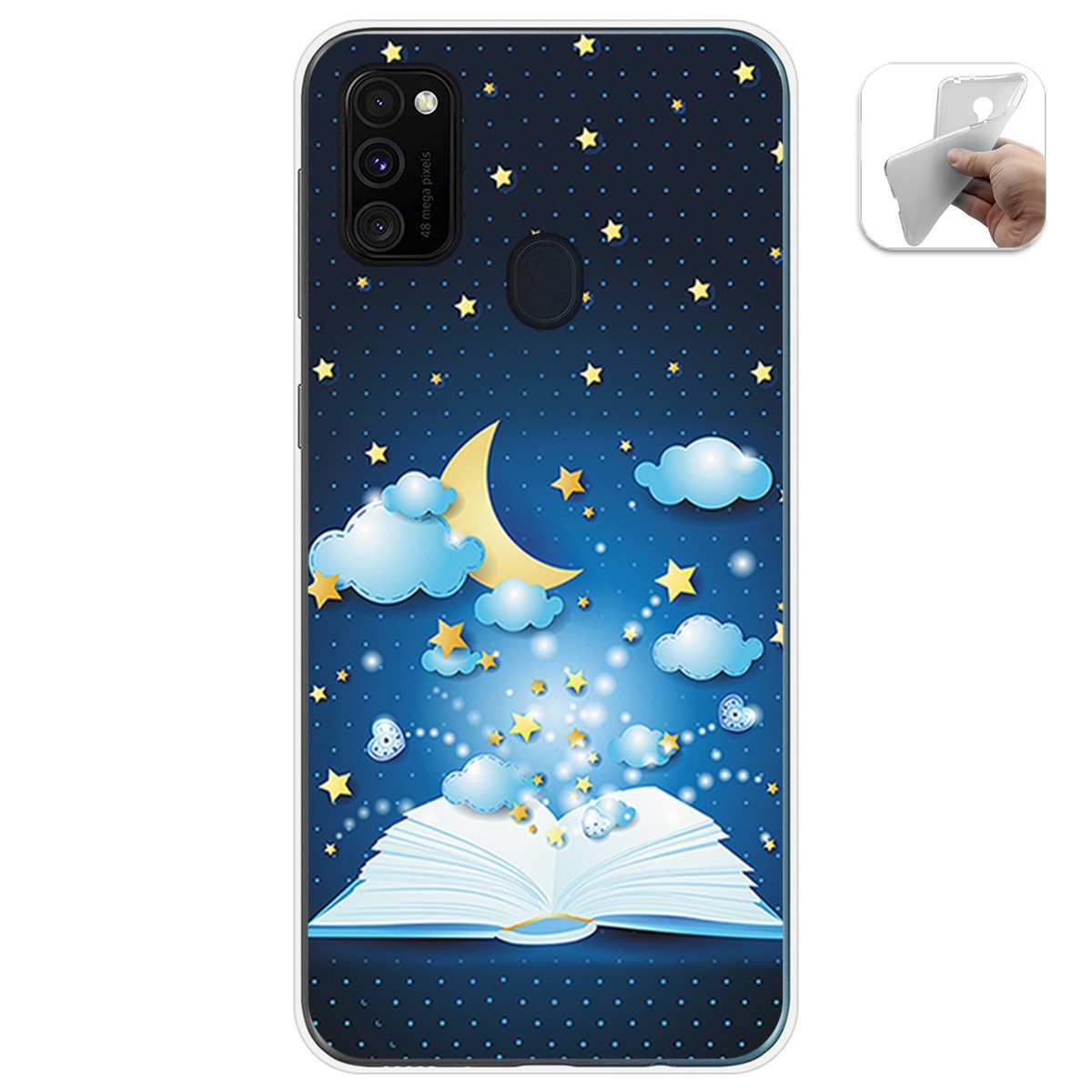 Funda Gel Tpu para Samsung Galaxy M30s / M21 diseño Libro Cuentos Dibujos