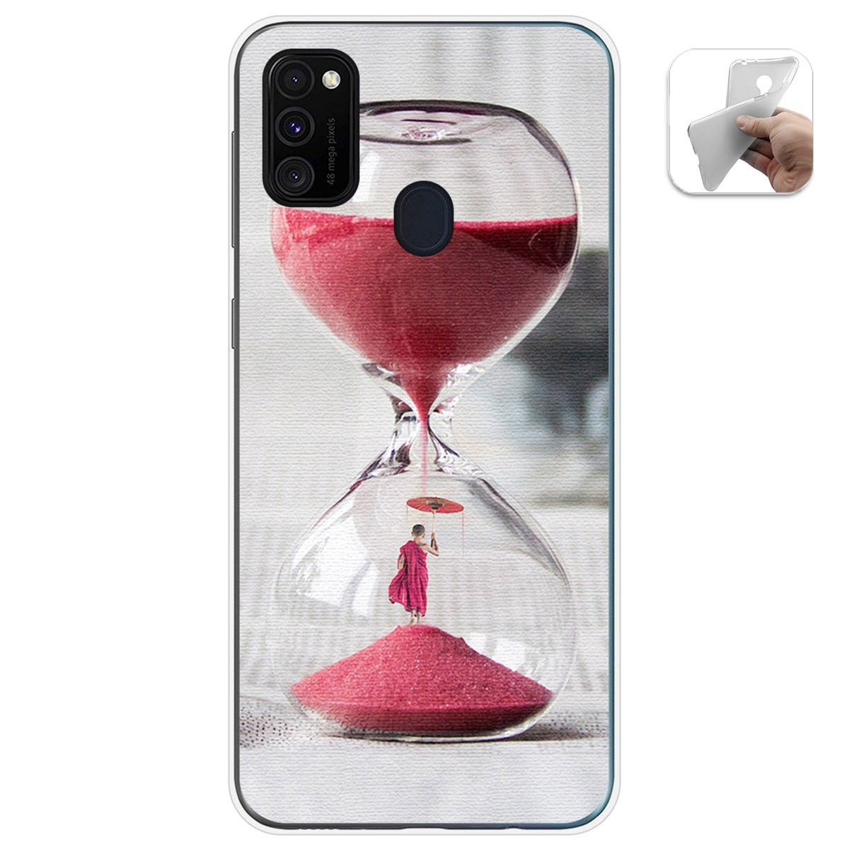 Funda Gel Tpu para Samsung Galaxy M30s / M21 diseño Reloj Dibujos