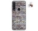 Funda Gel Tpu para Motorola One Macro diseño Ladrillo 02 Dibujos