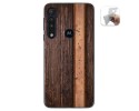 Funda Gel Tpu para Motorola One Macro diseño Madera 05 Dibujos