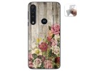 Funda Gel Tpu para Motorola One Macro diseño Madera 08 Dibujos