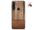 Funda Gel Tpu para Motorola One Macro diseño Madera 09 Dibujos