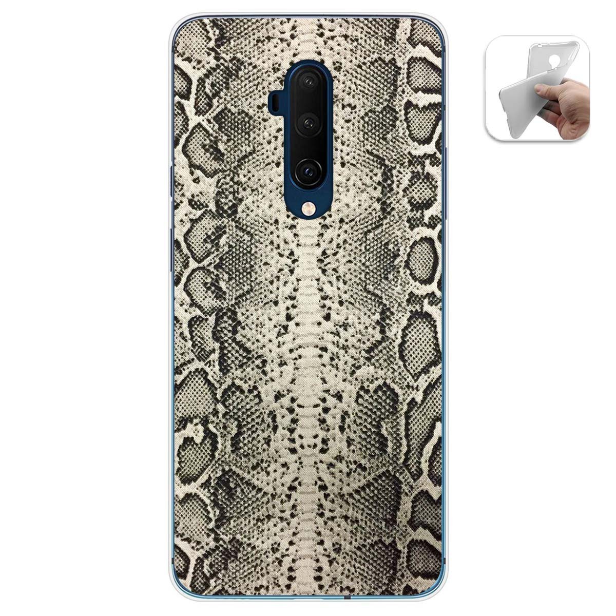 Funda Gel Tpu para Oneplus 7T Pro diseño Animal 01 Dibujos