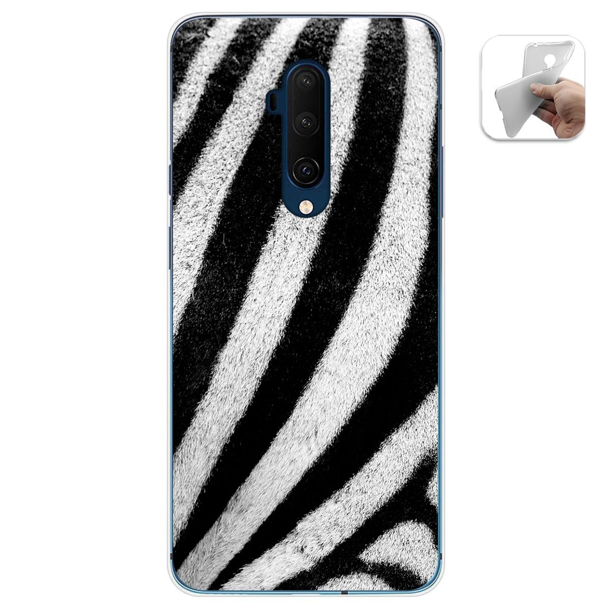 Funda Gel Tpu para Oneplus 7T Pro diseño Animal 02 Dibujos