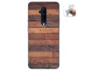 Funda Gel Tpu para Oneplus 7T Pro diseño Madera 03 Dibujos