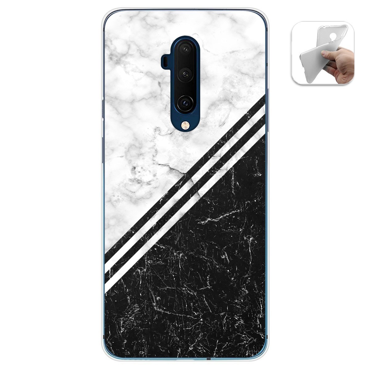 Funda Gel Tpu para Oneplus 7T Pro diseño Mármol 01 Dibujos