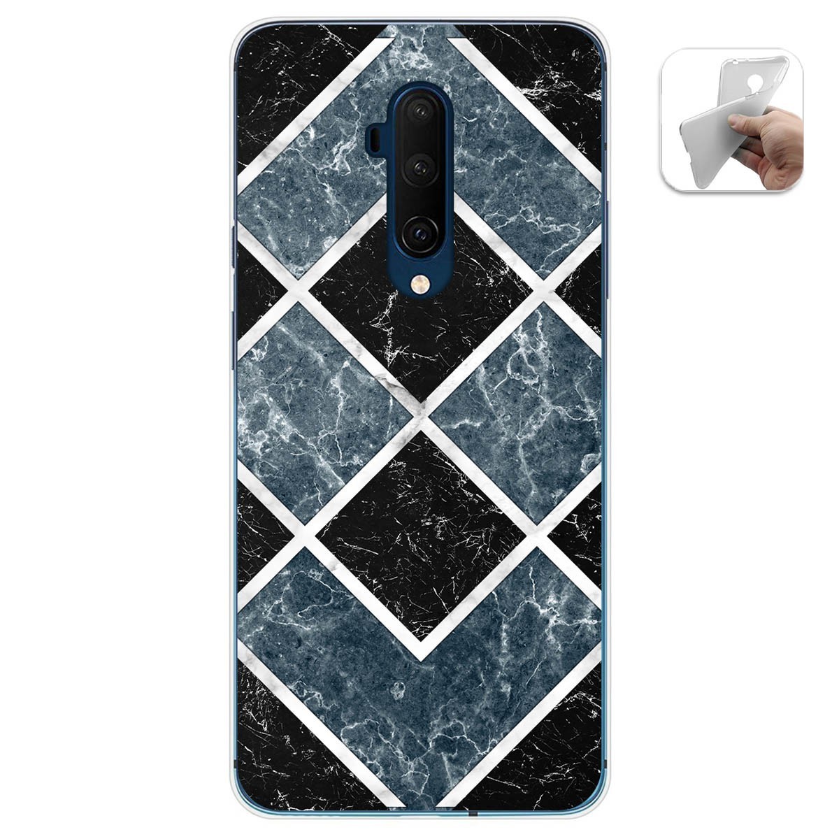 Funda Gel Tpu para Oneplus 7T Pro diseño Mármol 06 Dibujos