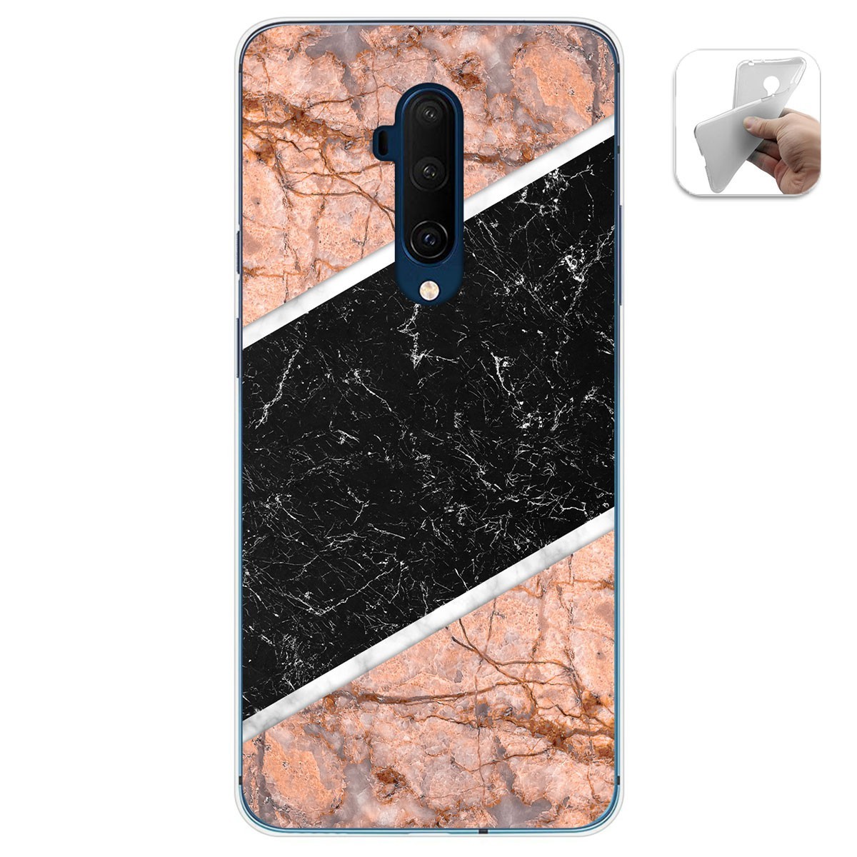 Funda Gel Tpu para Oneplus 7T Pro diseño Mármol 07 Dibujos