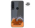 Funda Gel Transparente para Motorola One Macro diseño Bufalo Dibujos