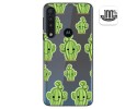 Funda Gel Transparente para Motorola One Macro diseño Cactus Dibujos