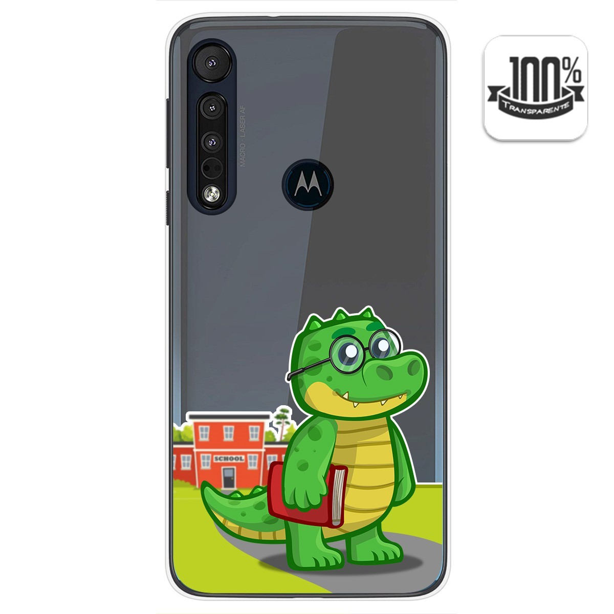 Funda Gel Transparente para Motorola One Macro diseño Coco Dibujos