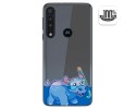 Funda Gel Transparente para Motorola One Macro diseño Hipo Dibujos