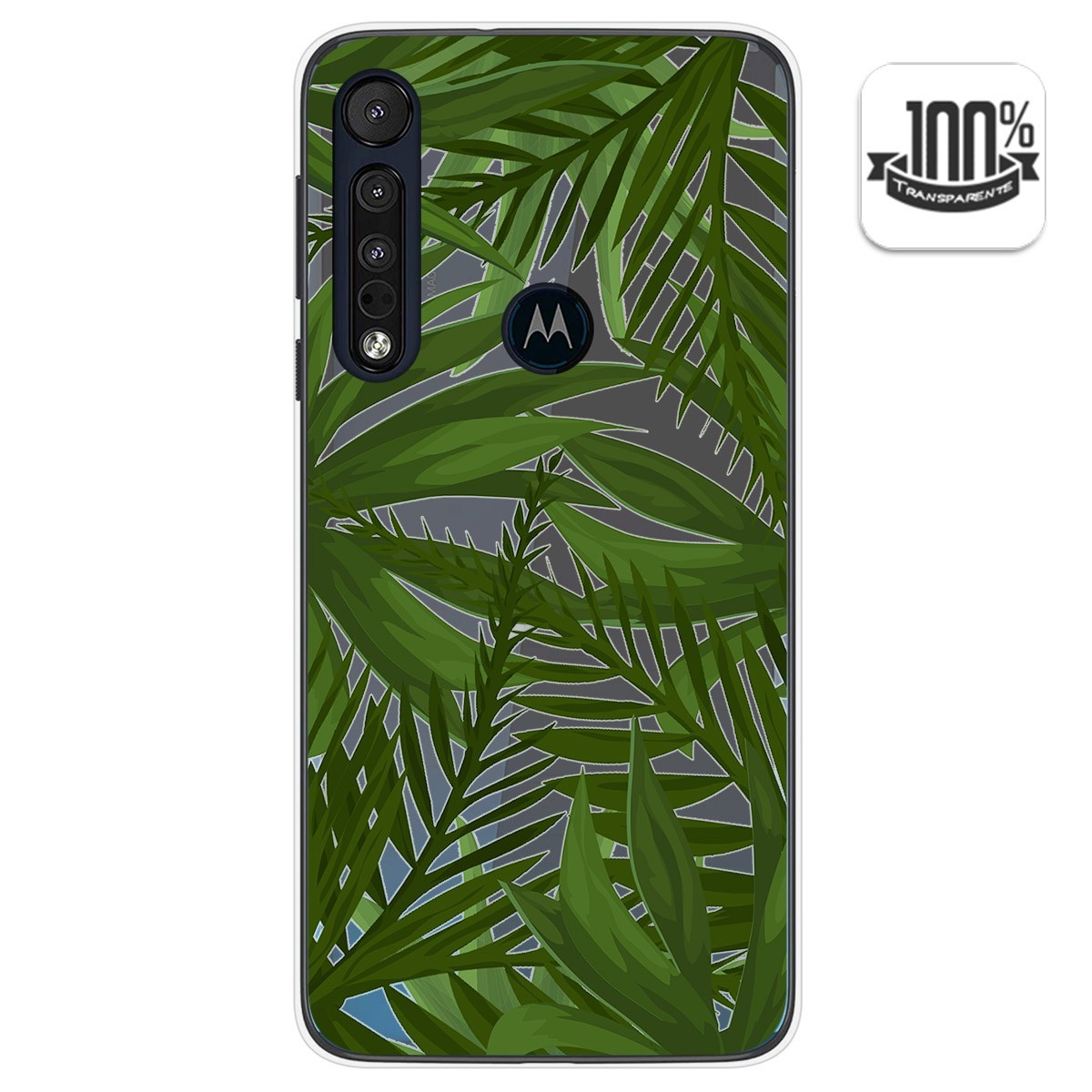 Funda Gel Transparente para Motorola One Macro diseño Jungla Dibujos