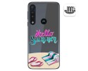 Funda Gel Transparente para Motorola One Macro diseño Summer Dibujos