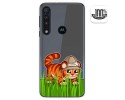 Funda Gel Transparente para Motorola One Macro diseño Tigre Dibujos