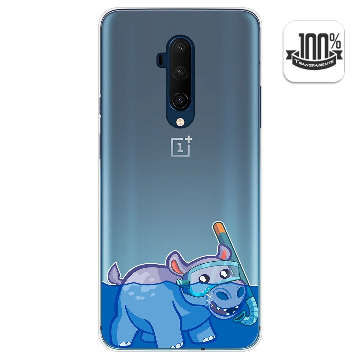 Funda Gel Transparente para Oneplus 7T Pro diseño Hipo Dibujos