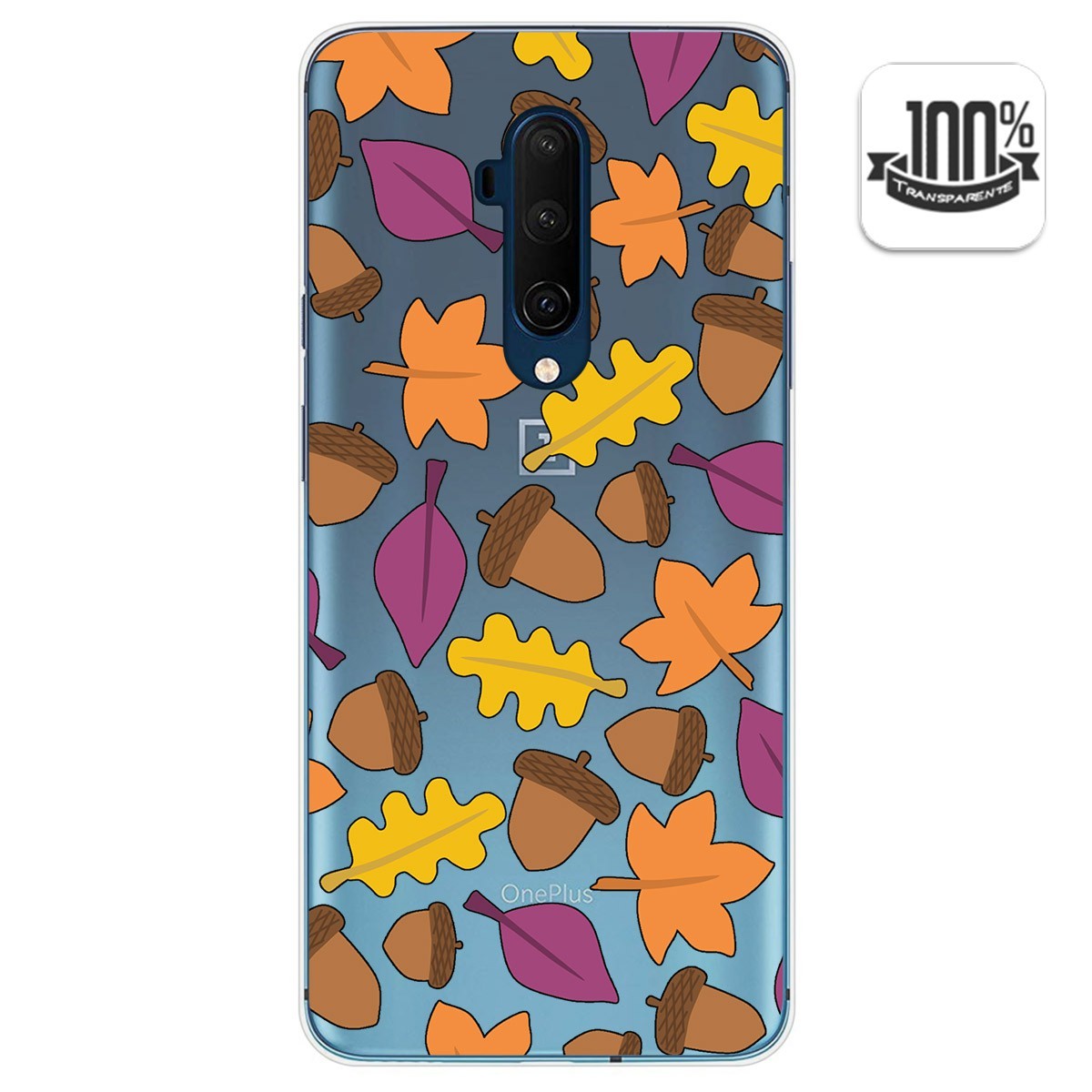 Funda Gel Transparente para Oneplus 7T Pro diseño Otoño Dibujos