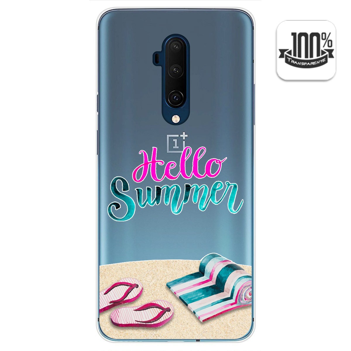 Funda Gel Transparente para Oneplus 7T Pro diseño Summer Dibujos