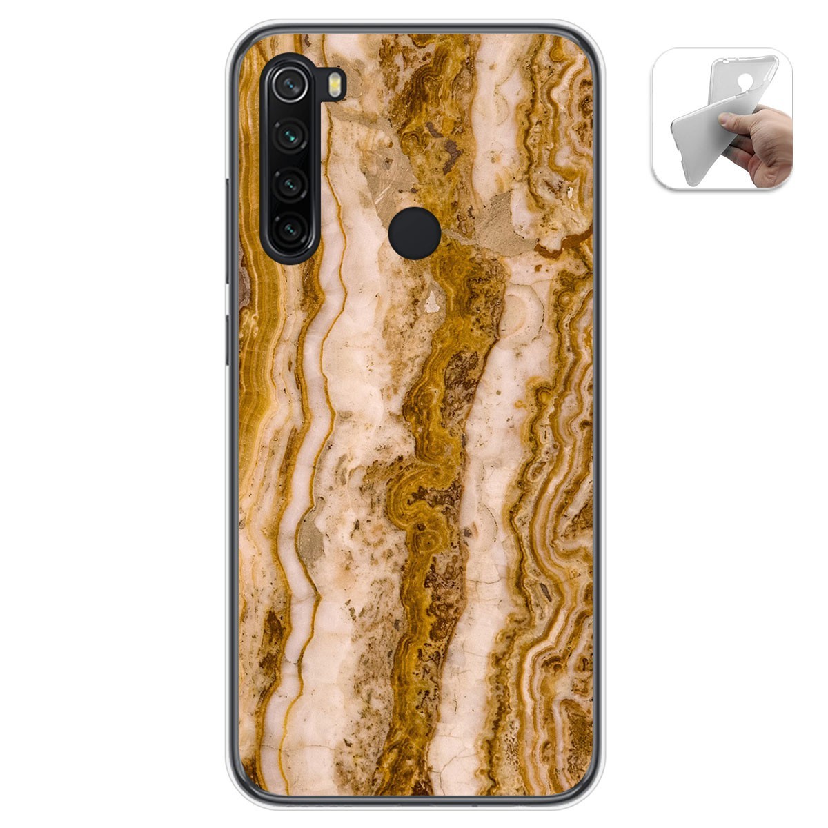 Xiaomi Redmi Note 13 5G Funda Gel Tpu Silicona dibujo Mármol 15