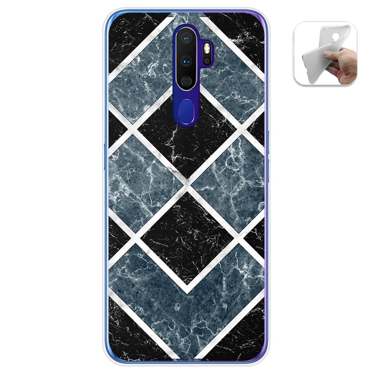 Funda Gel Tpu para Oppo A9 2020 diseño Mármol 06 Dibujos