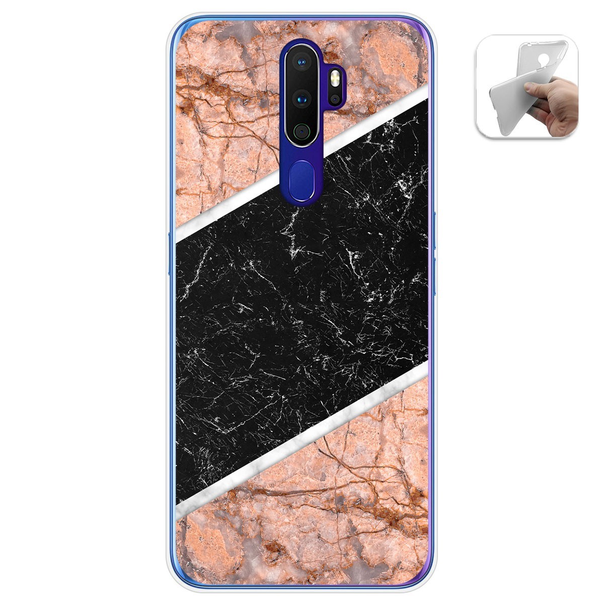 Funda Gel Tpu para Oppo A9 2020 diseño Mármol 07 Dibujos