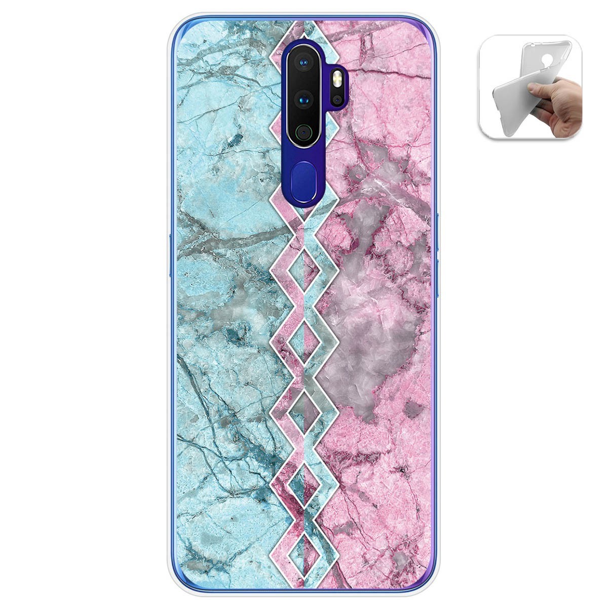 Funda Gel Tpu para Oppo A9 2020 diseño Mármol 08 Dibujos