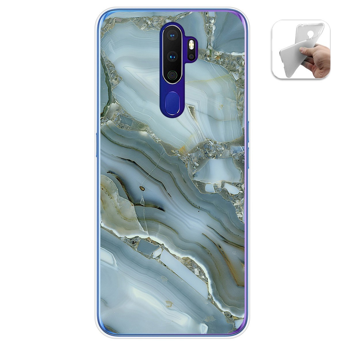 Funda Gel Tpu para Oppo A9 2020 diseño Mármol 09 Dibujos