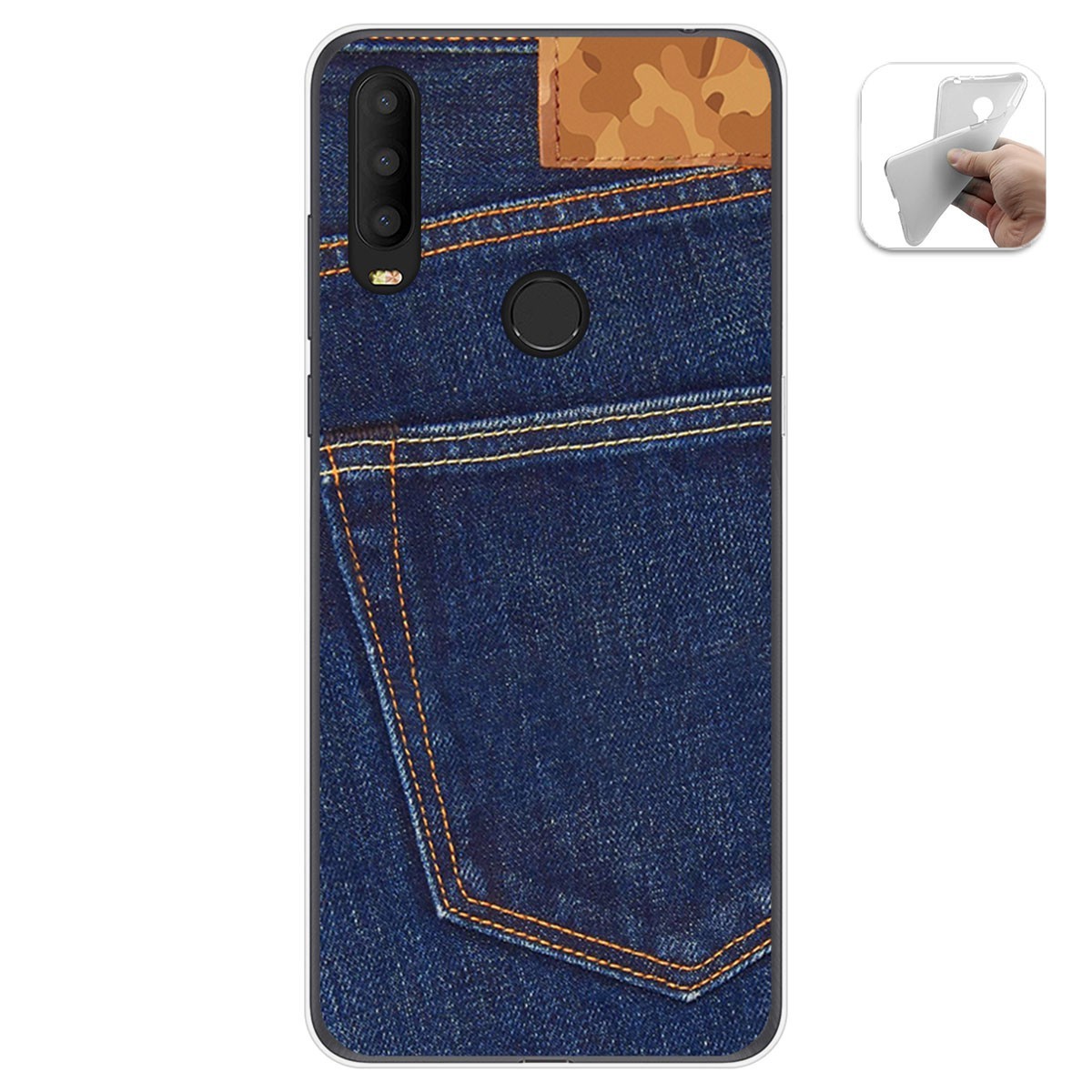 Funda Gel Tpu para Alcatel 3X 2020 diseño Vaquero Dibujos