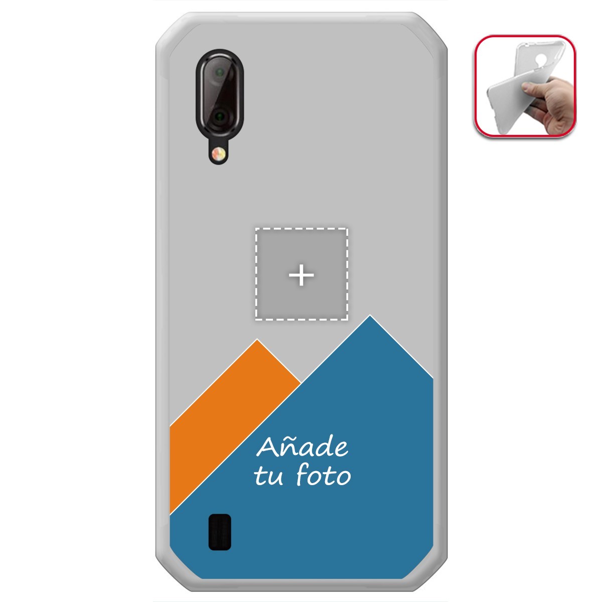 Personaliza tu Funda Gel Mate con tu Fotografia para Blackview BV6100 dibujo personalizada