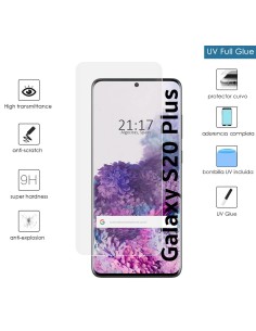Protector Cristal Templado Completo Curvo UV Full Glue para Samsung Galaxy S20+ Plus