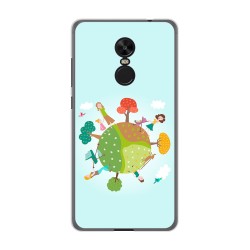 Funda Gel Tpu para Xiaomi Redmi Note 4X / Note 4 Version Global Diseño Familia Dibujos