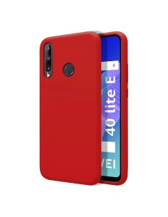 Funda Silicona Líquida Ultra Suave para Huawei P40 Lite E color Roja