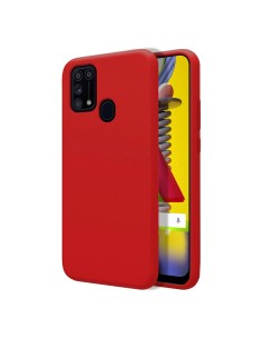 Funda Silicona Líquida Ultra Suave para Samsung Galaxy M31 color Roja