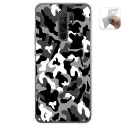 Funda Gel Tpu para Xiaomi Redmi 9 diseño Snow Camuflaje Dibujos